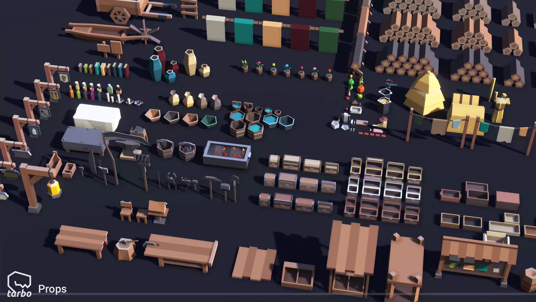 33 4 Advertisement Fantasy Village Pack - Low Poly 3D Art - Image 4
