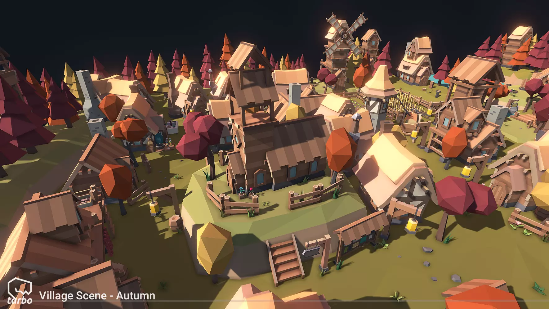 33 4 Advertisement Fantasy Village Pack - Low Poly 3D Art - Image 2