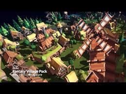 33 4 Advertisement Fantasy Village Pack - Low Poly 3D Art
