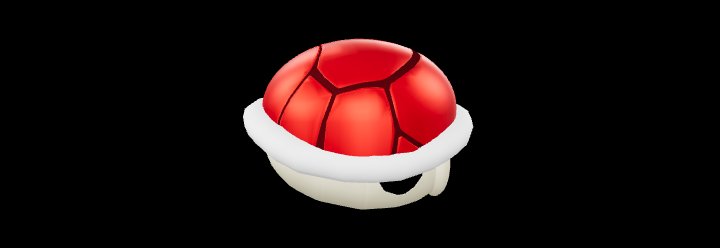 Red Koopa Shell 3D Model – Retro Cartoon Platform Asset