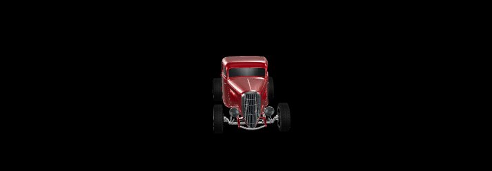 1933 Hot Rod Coupe Low Poly 3D Model