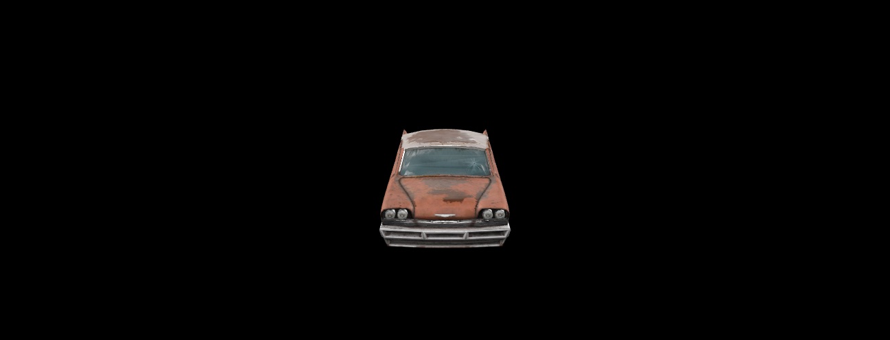 Old Rusty Car 2 3D Model | Abandoned Rust Vehicle Asset for Games & Environment Design