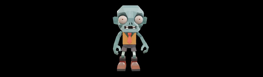 Low Poly Zombie Character