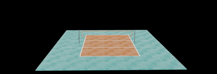 Volleyball Court 3D Model – Game Ready Sports Arena for Volleyball Games, Beach Scenes, Training Simulations & Architectural Visualization in Unity & Unreal Engine