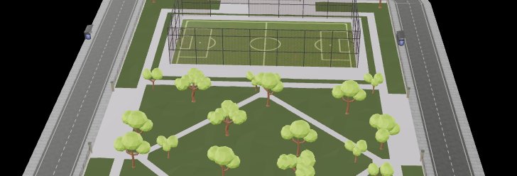 Realistic Football Field 3D Model – Game-Ready American Football Stadium for Sports Games, Virtual Training, Architectural Visualization & Fan Engagement in Unity & Unreal Engine