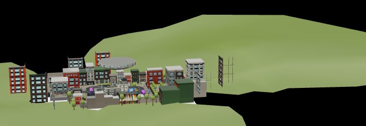 Invasion Battle Map 3D Model – Mini Royale Style Arena