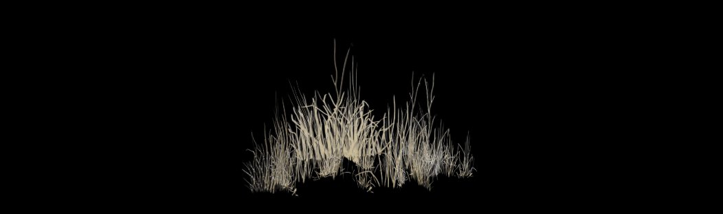 Dry Grass 3D Model (GLB) – Desert & Arid Environment Vegetation Asset