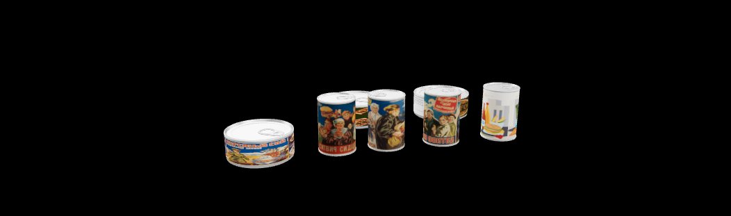 Post  Apocalyptic Canned Foods.glb – Game Ready 3D Asset