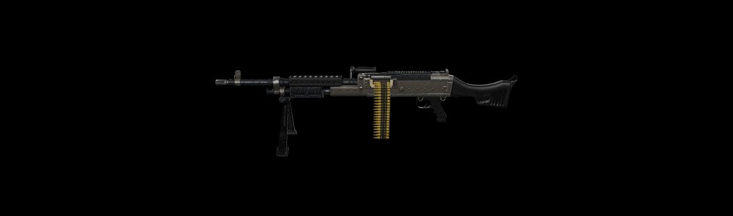 M240B Machine Gun 3D Model (GLB) – Heavy Weapon Military Asset
