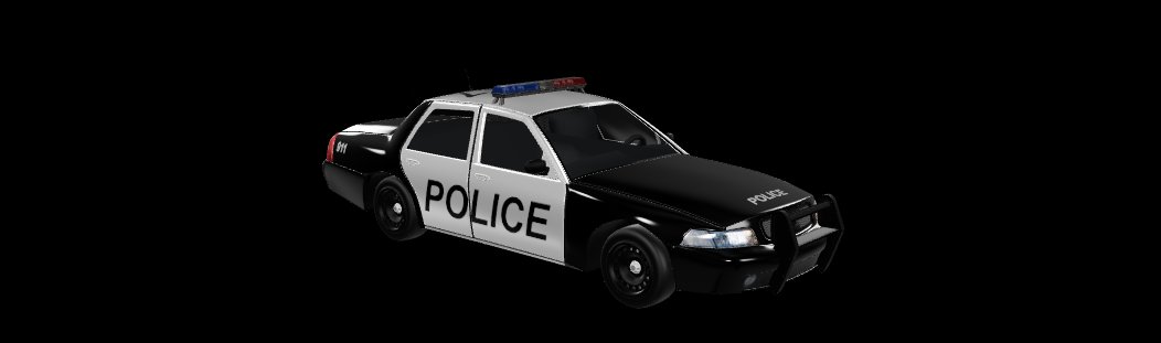 Police Car 3D Model (GLB) – Emergency Vehicle Asset for Games & Simulation
