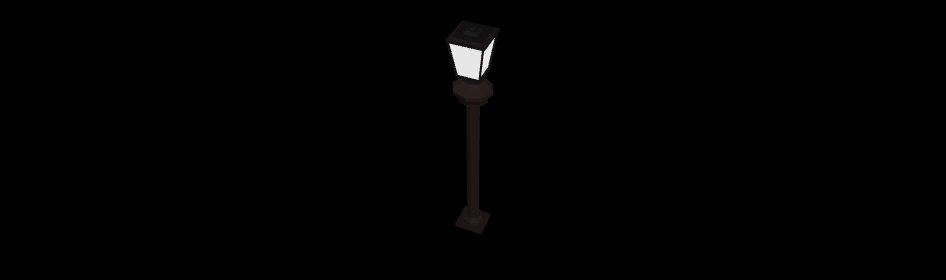 Low Poly Street Lamp 3D Model | Realistic Urban Light Asset for Games