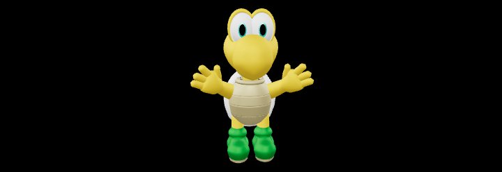 Koopa Troopa 3D Model – Classic Super Mario Style Character